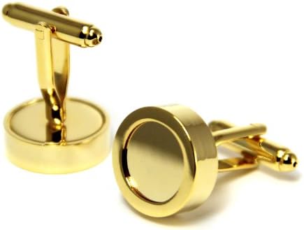 Cuff Links, Photo Frame Gold 1 pair by Annie Howes