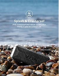 Vtin   Parlante Bluetooth resistente al agua de 20 Watts, parlante Bluetooth portátil para exteriores de 25 horas de duración, parlante inalámbrico para iPhone, alberca, playa, auto, casa y playa.