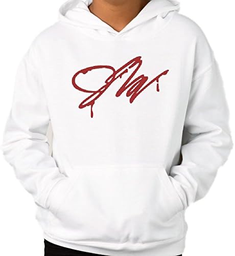 Xword Big Boys Girls Jake Paul Signature Drip Halloween Cotton Hoodie Sweatshirt L White