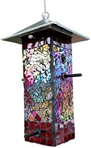 Amazon Com Bluedot Trading Stained Glass Mosaic Bird Feeder