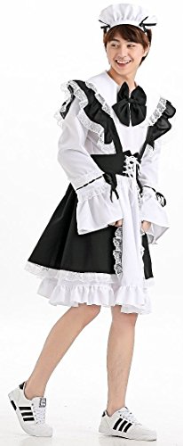 Cohaco Men's Lovely Maid Costume Black White Dress - Image 3
