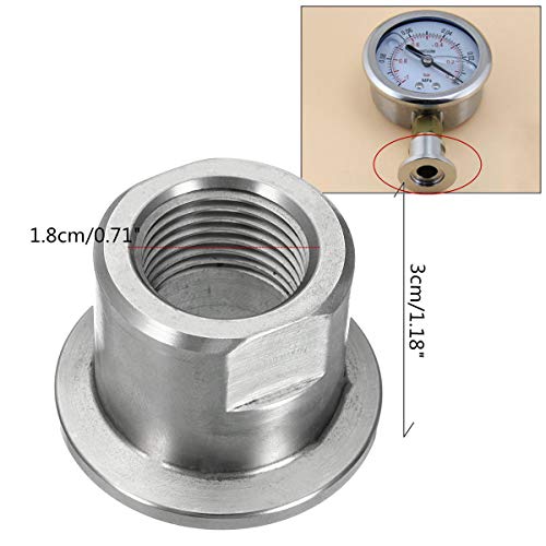 OKIl 304 Stainless Steel Female Thread Adapter Connection for KF-25 and 1/2 Inch NPT