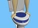 PF WaterWorks PF0507 PlungeMAX No Mess, Sanitary Plunger-Never Touches Water, Bellows Design, 25X Pressure Compresses Clog Out, Operates from Top of Toilet Rim, Easy to Fold and Store, Blue