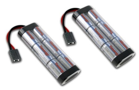2 Packs: Tenergy 7.2V 5000mAh High Power Flat NiMH Battery Packs w/ Traxxas Connector