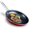 HITECLIFE-Frying-Pan-28cm-Nonstick-Omelette-Pan-PFOA-Free-Frying-Pan-for-Induction-Hob-Induction-Pan-with-Stainless-Steel-Handle-Oven-Safe-Aluminum-Cookware-Nonstick-Coating-Skillet-Red HITECLIFE Frying Pan 28cm, Nonstick Omelette Pan, PFOA-Free, Frying Pan for Induction Hob, Induction Pan with Stainless Steel Handle, Oven Safe Aluminum Cookware, Nonstick Coating Skillet, Red