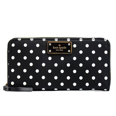 Kate Spade Blake Avenue Neda Polyester Zip Around Wallet (Diamond Dot)