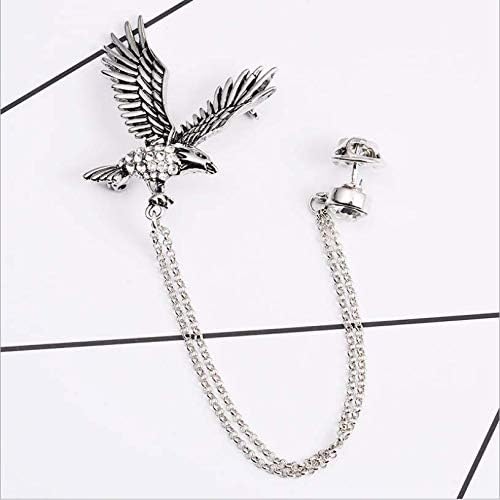 Amazon ブローチ Sevenandeight メンズ 金具 ラペルピン チェーン付き ジュエリー用 アクセサリー スーツ パーティーステージ 鷹 ジュエリー 通販