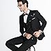 MOGU Mens Slim Fit 3 Piece Suit Blazer Jacket Pants and Vest Set