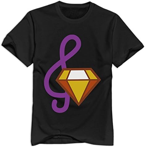Short Sleeve Black XL Adagio Dazzles Cutie Mark Cotton T-shirt For Mens Latest Round Neck T-shirt