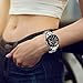 TOYOUTHS Compatible with Samsung Galaxy Watch 7/FE/6/5/4 40mm 44mm Bands, 20mm Metal Chain Strap for Galaxy Watch 6 Classic 43mm 47mm/Watch 5 Pro 45mm/Watch 4 Classic/Watch 3 41mm/Active 2, Silver