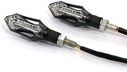 Alchemy Parts LED Motorbike Indicators with Integrated Daytime Running Lights DRL for Quad ATV, Trike, black