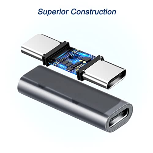 Basesailor USB C Female to Female Adapter 3Pack,USBC 3.1 10GBps 100W