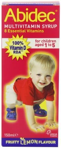 Abidec Multivitamin Syrup With Omega 3 Lemon Flavour - 150ml by Abidec
