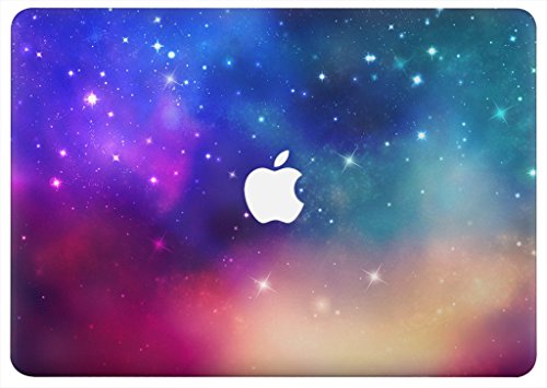 UESWILL Full Body Sticker for 13" MacBook Pro with Retina Display, [Anti-scratch] Vinyl Art Skin Decal Sticker- Set w/ Keyboard,Palmrest,Touchpad,Upper & Bottom Skin+Microfibre Cleaning Cloth,(Nebula) - Thumbnail 2