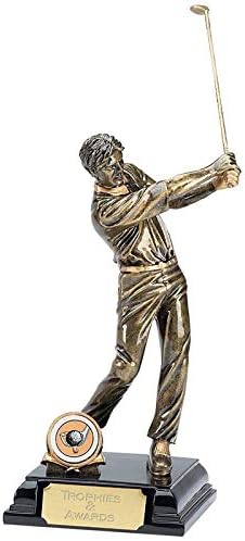 195mm Stature Male Golf Trophy with FREE Engraving A342A