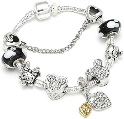 Cartoon Mouse Theme Charms Bracelet, Includes: Bracelet and Charms