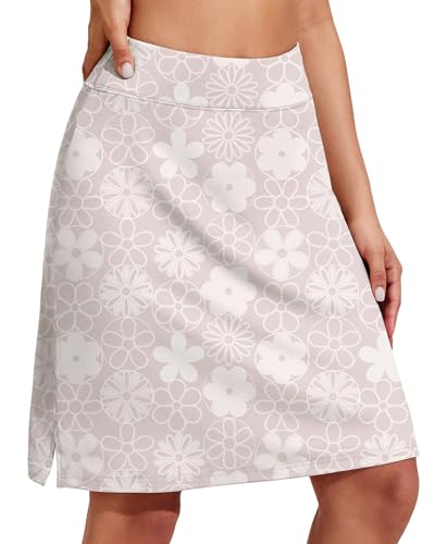 COOrun 20" Knee Length Athletic Skort with Pockets