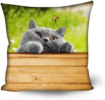 3D Cat Pillowcase Standard Size 5050cm Pillowcase