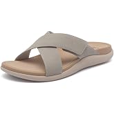 ABEO Laguna Slide Sandals For Women | Orthopedic Sandals | Arch Support Flip Flops | Plantar Fasciitis Relief Sandals | Built-In Orthotics Inserts For Women