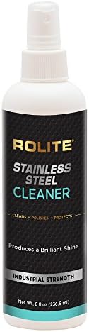 RoliteStainless Steel Cleaner (8 fl. oz.) for a Protective, Streak-Free Shine That Removes Dirt, Grime, Residue, Water Spots & Fingerprints
