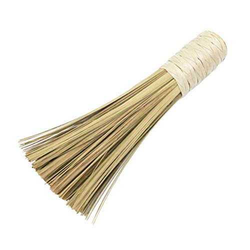 Easyflower Novel and Unique Bamboo Wok Cleaning Whisk Brush Long Handle Cleaning Whisk Pot Brush