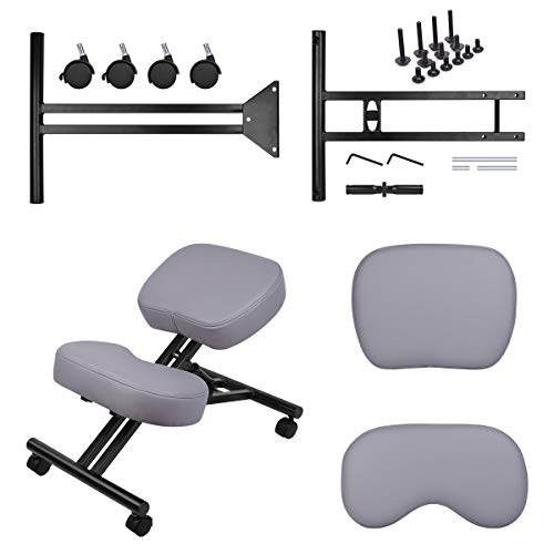 Ergonomic Kneeling Chair, Adjustable Stool for Home and Office - Improve Your Posture with an Angled Seat - Thick Comfortable Cushions - Thumbnail 7