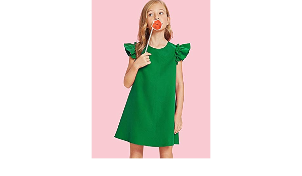 INFASHION Girl's Green Casual Girls 