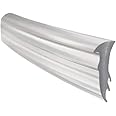 Gordon Glass® Clear 5/8" x 7/32" x 9/16" Vinyl Glazing Spline for Sealing Framed Shower Doors - 18 ft Roll