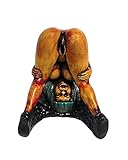 Bent Over Legs Anime Girl Smoking Pipe - Handmade Tobacco Pipe - Hand Pipe - Smoking Bowl - Mature Pipe - Erotic - Naked Woman - Blue Hair