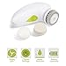 SKINFUN USB Rechargeable Skin Care Electric Massager Face Exfoliator Scrubber Travel Kit Easy Portable Facial Brush,3 Brush Head Scrubber