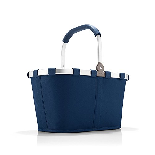 reisenthel Carrybag Fabric Picnic Tote, Sturdy Lightweight Basket for Shopping and Storage, Dark Blue