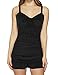 Septangle Bathing Suits for Women High Waist Plus Size Swim Dress Black Swimwear Skirts Swimsuits (US 12, Black)