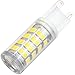 Kakanuo G9 LED Bulb 40W Equivalent Daylight White 6000K AC 100V-265V 360 Degree Omni Beam Angle Non-dimmable JCD Light Bulb G9 Base 52X2835SMD(Pack of 6)
