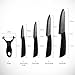 KCASA KC-KF5 5 Pieces Black Blade Zirconia Ceramic Knife Set Multi-function Chef Slicer Peeler Black 5 Pieces