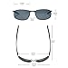 ZHILE 8-base Curve Wrap Metal Frame Polarized Sunglasses for Men (Silver frame Gray lens, 57)