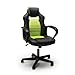 Essentials Gaming Chair - Racing Style Ergonomic Mesh and Leather Computer Chair, Green (ESS-3083-GRN)
