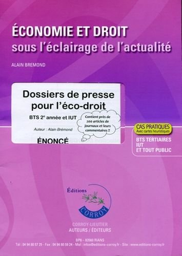 Économie et droit sous l'éclairage de l'actualité