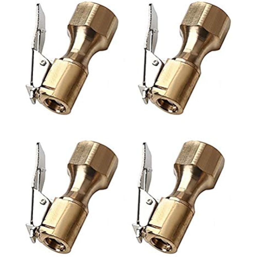 Cooyeah 4Pcs Air Chucks, Universal Heavy Duty Open Flow Straight Lock