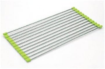 Hot Sink Rack Roll Stainless Steel Silicon Handy and Portable Folding Drain Rack