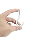 ENTHUR Ceiling Hooks, 2 Inches Cup Hook Holder Screw-in Hooks for Hanging Plants Mugs Kitchen Utensils Wind Chimes Indoor and Outdoor Use, White - 12 Pack