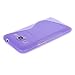 Galaxy Core Prime Case,COOLKE [Purple] Stylish Lines Design Silicone Case Soft Protecting Cover for Samsung Galaxy Core Prime SM-G3606