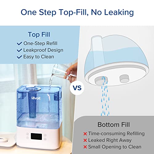 LEVOIT Classic300S Ultrasonic Smart Top Fill Humidifier, Extra Large 6L