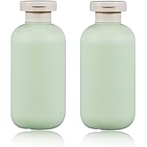 UMETASS 6.8oz Squeeze Bottles with Flip Cap, Refillable Plastic Travel Bottles for Creams, Lotion, Shampoo, Conditioner (2 Pcs)