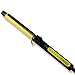 KIPOZI 1inch Pro Ceramic Curling Iron with Rotating Spring Clamp, Extra Long Barrel Hair Curler with Touch Buttons, Heat Protective Glove, Dual Voltage(Yellow)