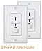 ENERLITES Decorator Slide Dimmer Switch, LED Indicator Light, On/Off Rocker, Single-Pole or 3-Way, ONLY for Incandescent and Halogen, 120V 700W 60Hz, UL Listed, 50321-W, White, 2 Pack