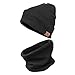 OZERO Winter Knit Hat Beanie - Warm Circle Loop Scarf 2 in 1 for Men and Women