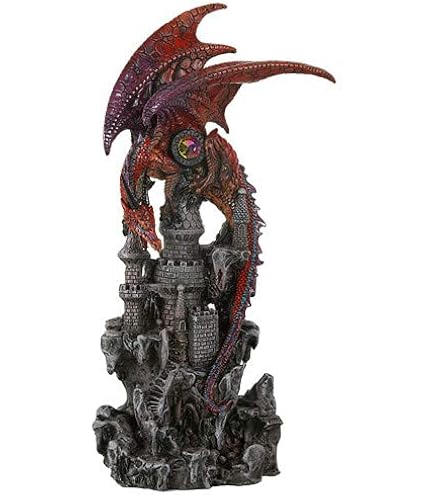 Pacific Giftware Dragon Statue - 10-Inch Prowling Dragon Home Decor In Black