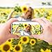 GUAGUA Samsung S10 Case Galaxy S10 Case Sunflower Clear Flowers Floral for Girls Wowen Soft Rubber Cover Printed 3 in 1 Hybrid Hard PC Shockproof Protective Cases for Samsung Galaxy S10 Yellow