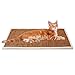 Treasborn Cat Scratching Post Carpet Covered 78.7”x15.8” Self-Adhesive Cat Tree Shelves Replacement Parts Cuttable Mat Cat Scratcher for Couch Furniture DIY Protector