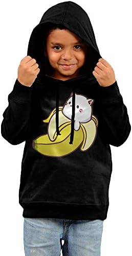 AKLNBYUH Bananya Baby Bananya Banana Cat Childrens Unisex Hooded Sweatshirt